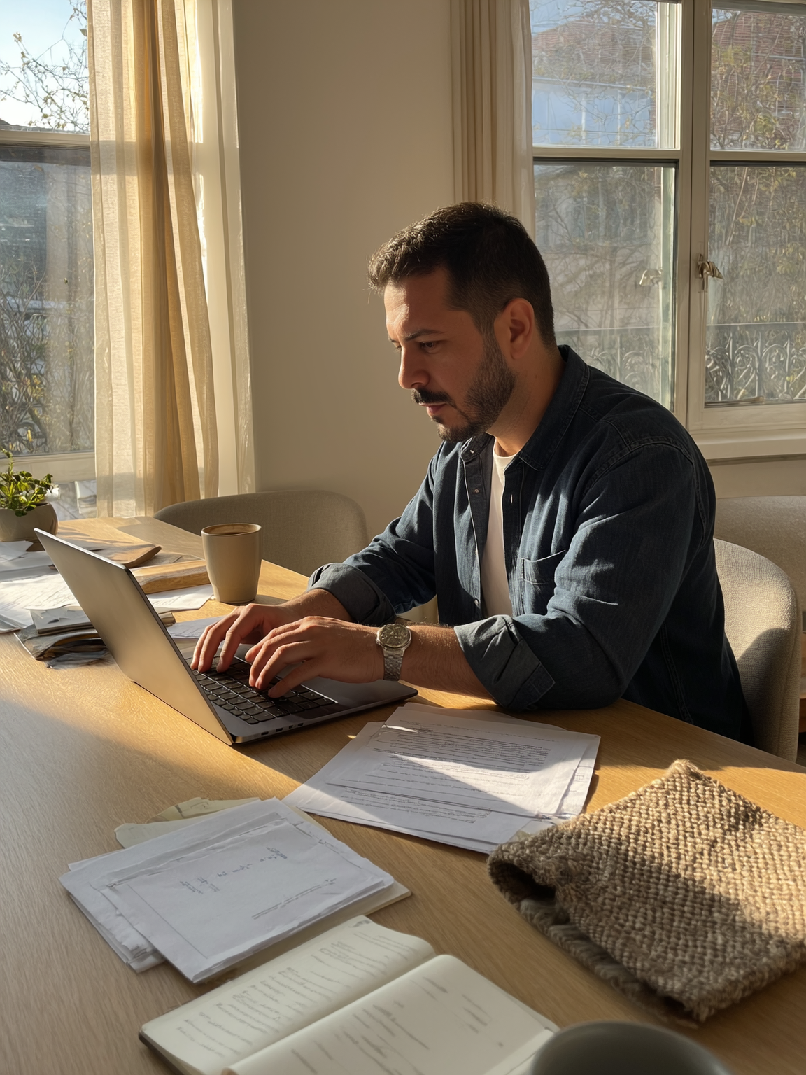 Paolo Treviso al lavoro